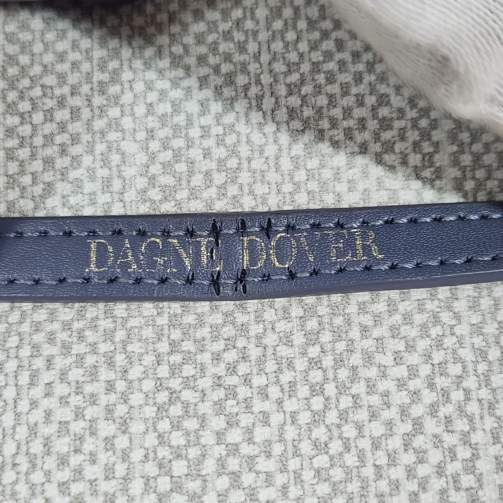 Dagne Dover Essentials Coated Canvas Blue Clutch Wallet Wristlet